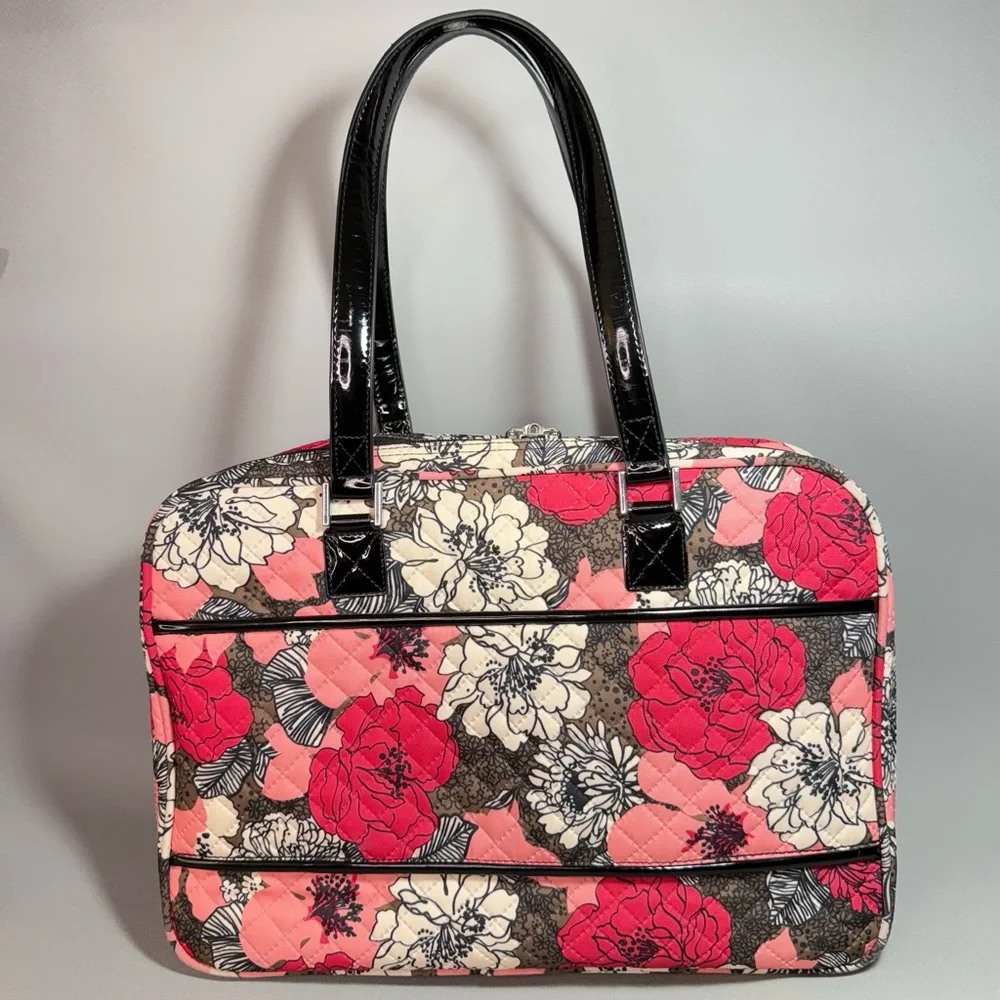 Vera Bradley Weekender Multicolored Floral Quilted Laptop Travel Bag